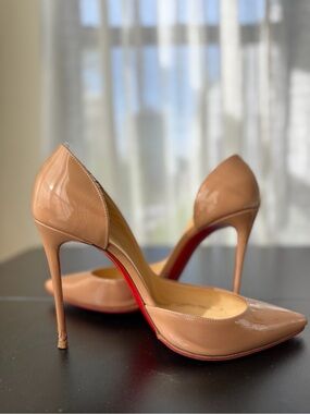 Red Bottoms Nude Patent Stiletto Pumps